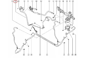 Renault OE 497200015R power steering cable Master 10 2 3dci Catalog number of substitutes 497200015R