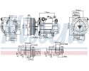 COMPRESSOR AIR CONDITIONING 89549 NISSENS Packaging status original