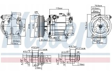 COMPRESSOR AIR CONDITIONING 89549 NISSENS Packaging status original