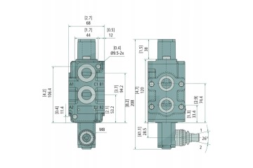 GRANIT Valves 6 2 manually operated DV90 A 6 KZ Part manufacturer Granit