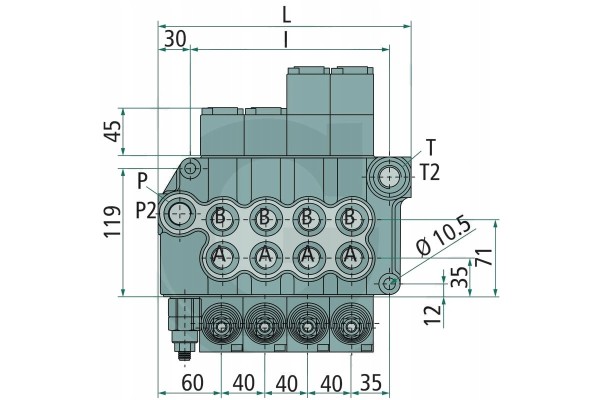 BLB Monoblock valves BM 70 3 GU 3x MO A1 T Customs tariff code 84818079