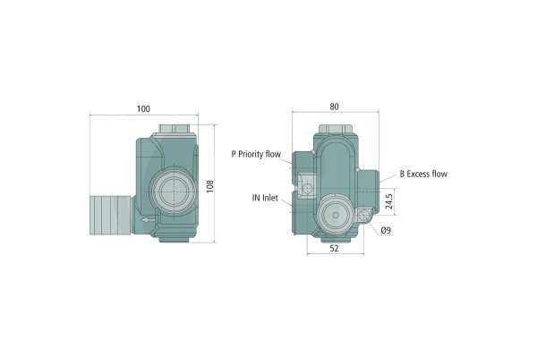 BLB 3 Way RF70 Flow Control Valve Part manufacturer no brand