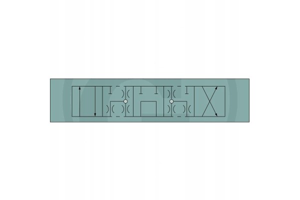 Parker CETOP NG06 4 3 P T open A B closed
