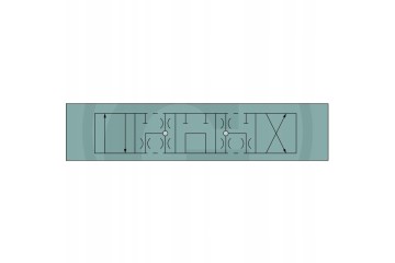 Parker CETOP NG06 4 3 P T open A B closed