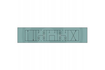 Parker CETOP NG06 4 3 P T open A B closed Customs tariff code 84818079