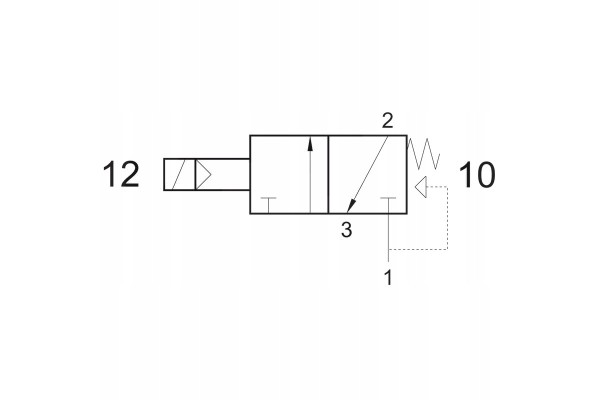 GRANIT Solenoid valve 3 2 way with return spring