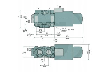 Walvoil Valve 3 2 way DWV E 08