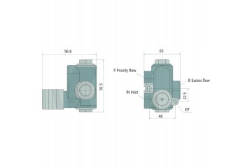 BLB 3 Way RF40 Flow Control Valve Part manufacturer Granit
