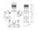 Oleodinamica Marchesini 3 way flow control valve RFC V Part manufacturer Granit