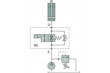 Válvula multivía 2/2 Oleodinámica Marchesini ZWV-E-NC-2-06-S-1