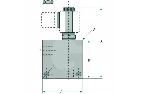 Oleodinamica Marchesini 2 2 multi way valve ZWV E NO 1 12 S 2 Catalog number of the part 85016077