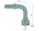 Manuli PN 25 DKORF 1 7 16 90 Degree Elbow 114mm Length