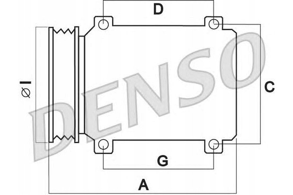 Compresor de Aire Acondicionado Denso DCP50124 OE 5SE12C
