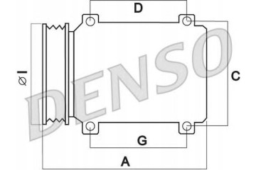 Compresor de Aire Acondicionado Denso DCP50124 OE 5SE12C