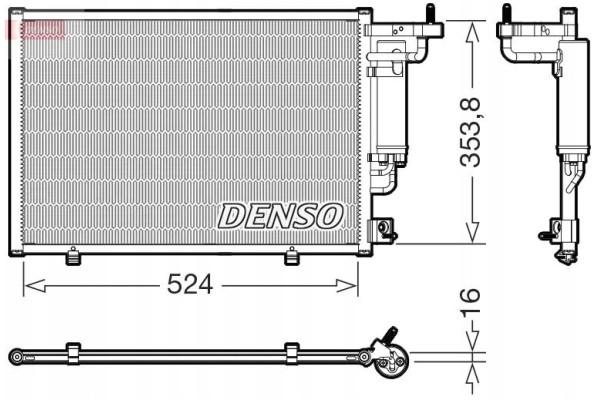 CONDENSER AIR CONDITIONING COOLER DCN10059 DENSO Packaging status original