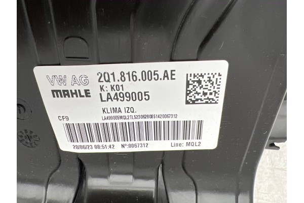 Heater Blower Fan Seat Arona 2Q1816005AE New Original Quality of parts according to GVO O original with manufacturer s logo OE