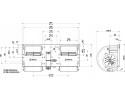 BLOWER SPAL 006 B40 22 DOUBLE 24V 3 GEARS 351x140x167mm Part manufacturer Spal