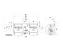 Blower fan SPAL 006 A39 22 12V Catalog number of the part 006 A39 22 SPAL