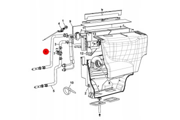 Hydraulic hose JCB 923 10088 Backhoe loader Part manufacturer JCB