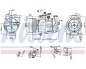 COMPRESSOR AIR CONDITIONING COMPRESSOR 890551 NISSENS Catalog number of substitutes Airstal 102 3126 Airstal 102 4414 Airstal 10