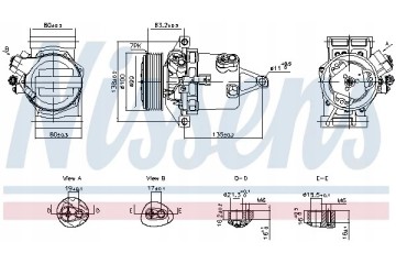 Nissens 890980 Compressor air conditioning Part manufacturer Nissens