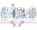 COMPRESSOR AIR CONDITIONING COMPRESSOR 890652 NISSENS Car type passenger cars