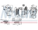 COMPRESSOR AIR CONDITIONING COMPRESSOR 890125 NISSENS EAN GTIN 5707286388024
