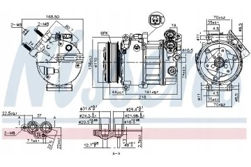 COMPRESSOR AIR CONDITIONING COMPRESSOR 890125 NISSENS EAN GTIN 5707286388024