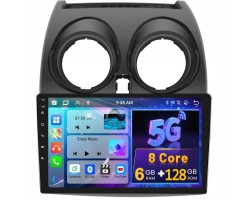 Car radio Android CarPlay Nissan Qashqai 2006 16 9 GPS 6 128GB