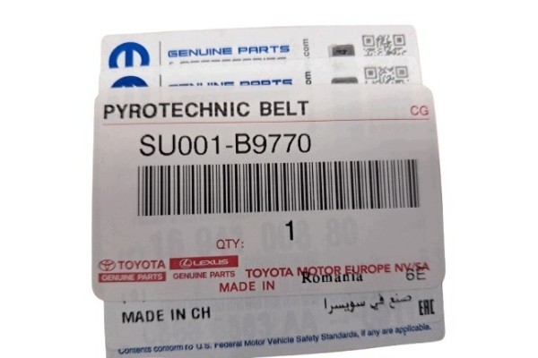 PYROTECHNIC BELT SU001 B9770 Packaging status original