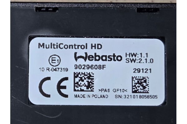 Webasto Air Top 2000 STC 12V diesel zestaw 2021 Multicontrol HD Quality of parts according to GVO Q original with factory logo O