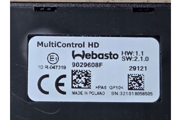 Webasto Air Top 2000 STC 12V diesel zestaw 2021 Multicontrol HD Quality of parts according to GVO Q original with factory logo O