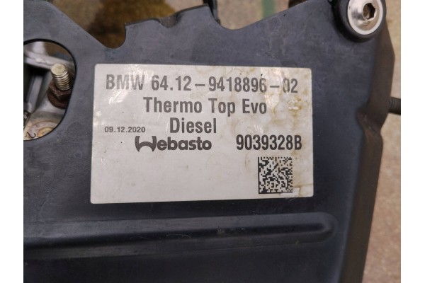 Calefactor estacionario (Webasto) BMW X5 G05 X6 G06 9418896 9039328B