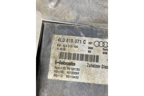 Webasto AUDI Q7 4L 4L0910105 2 97L diesel 171kW 2006 Catalog number of the original 4L0910105
