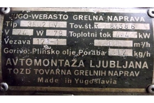 Webasto dewasto nagrzewnica grzejnik piec piecyk Car type trucks cargo vans