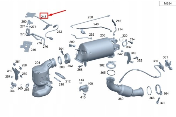 MERCEDES BENZ SPRINTER 907 NOx sensor A0009055813