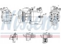 COMPRESSOR AIR CONDITIONING 890950 NISSENS Packaging status original
