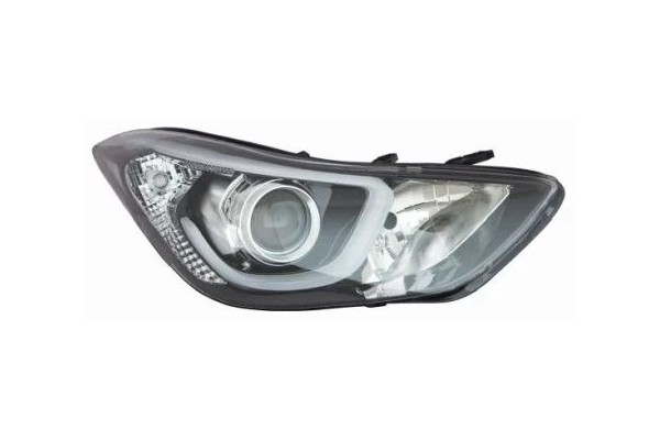 Headlight 221 1181R LDEM2 ABAKUS HEADLIGHT HYUNDAI ELANTRA 11 15 P H7 LED