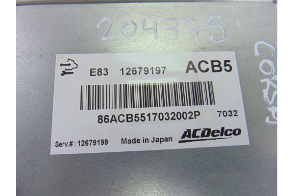 12679197 CENTRALITA MOTOR UCE OPEL CORSA E