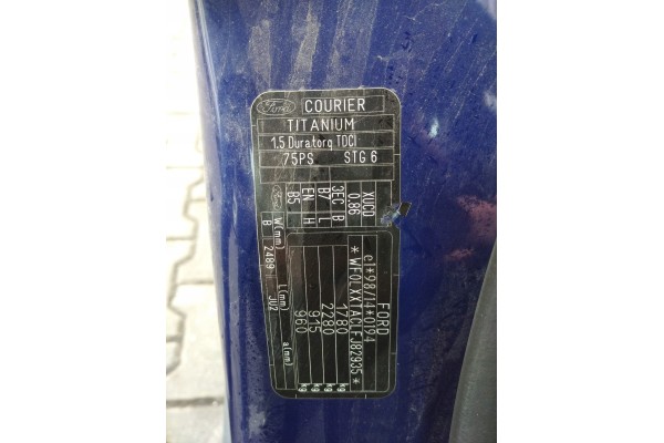 Motor FORD TOURNEO COURIER JU2 1.5 TDCI 75CV XUCD
