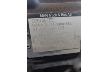 Bloque de Motor MAN TGX TGS TGA D2676 LF52 E6