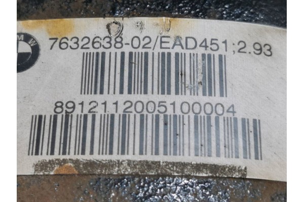 2012 BMW X1 E84 Rear differential 7632638 Catalog number of substitutes 2 93 Ead451