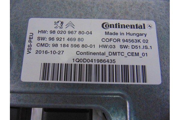 9802096780 CENTRALITA START / STOP PEUGEOT 508 SW
