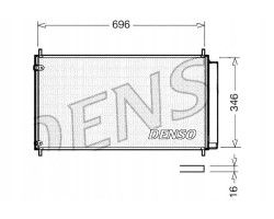 AIR CONDITIONING COOLER TOYOTA AURIS 2 0D 2 2D DCN50022 DENSO