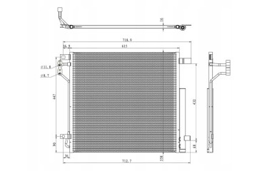 AIR CONDITIONING COOLER CONDENSER JEEP GRAND CHEROKEE WL 2021 68377850AA Part manufacturer no brand