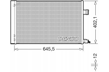 Air conditioning condenser DENSO DCN11009