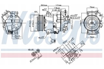 Compresor de Aire Acondicionado Nissens 890267