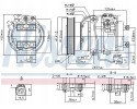 AIR CONDITIONING COMPRESSOR NISSENS 890017 Catalog number of the original NISSENS 890017