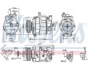 Compresor de aire acondicionado NISSENS para VW T5 y Amarok 890173