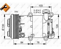 AIR CONDITIONING COMPRESSOR NRF 32410
